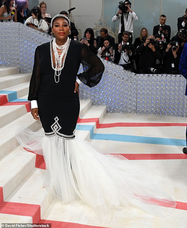 Serena Williams The Metropolitan Museum of Art's Costume Institute Benefit ، للاحتفال بافتتاح معرض Karl Lagerfeld: A Line of Beauty ، القادمون ، نيويورك ، في 1 مايو 2023