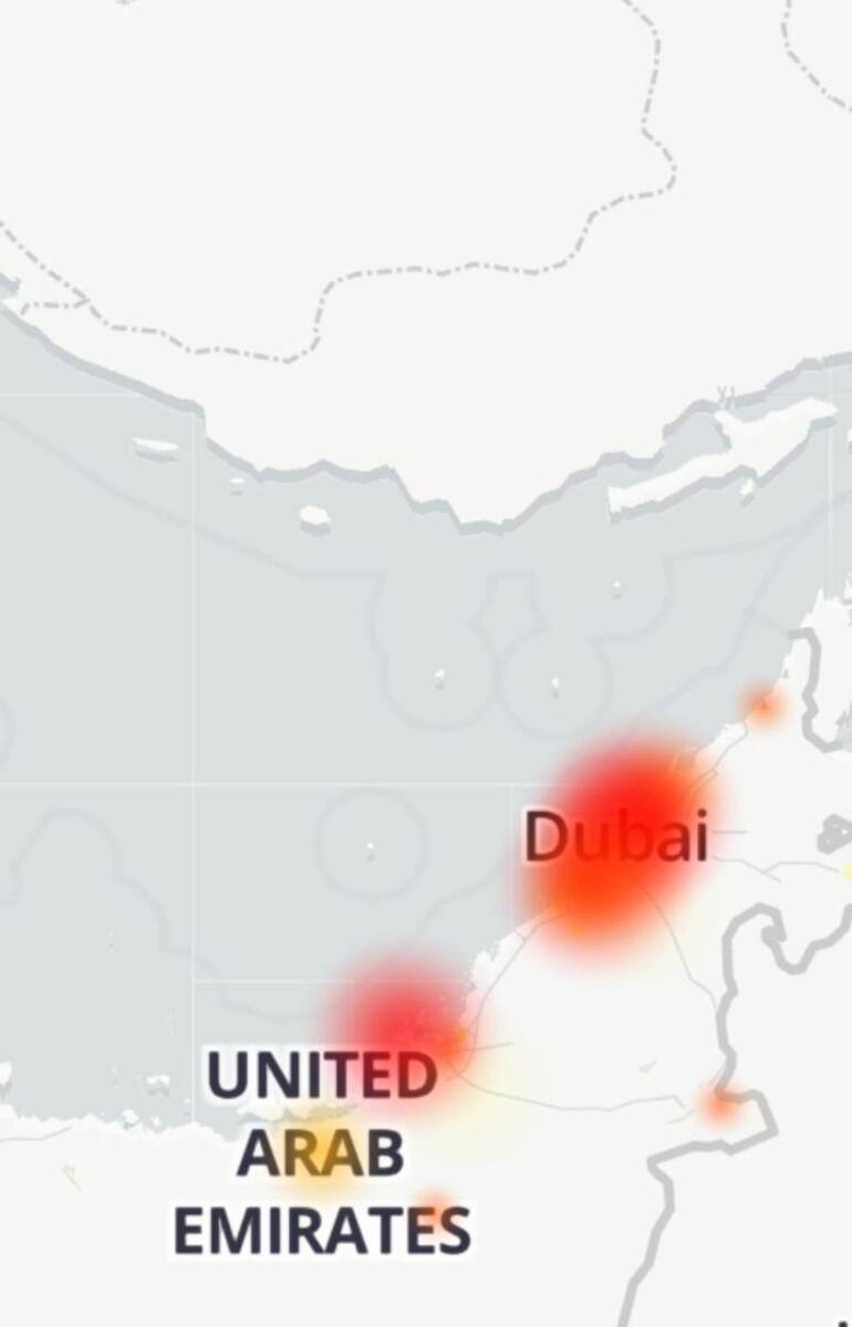 الصورة: Downdetector