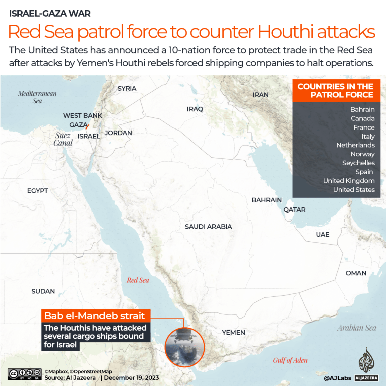 تفاعلي_إسرائيل-فلسطين_قوة دورية البحر الأحمر _19 ديسمبر 2023