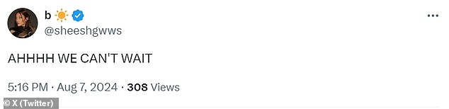 أبدى المعجبون سعادتهم الشديدة بالإعلان التشويقي الجديد المذهل، وتوجهوا إلى X للتعبير عن حماسهم لإطلاق الفيلم