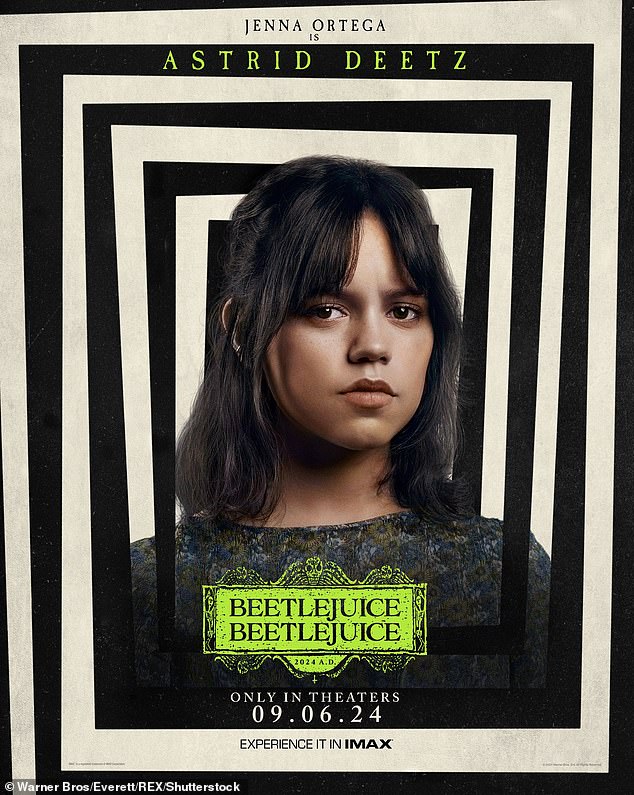 كما عملت الممثلة مع بيرتون في فيلم Beetlejuice Beetlejuice، الذي سيعرض في دور العرض في السادس من سبتمبر. وقالت الممثلة: 