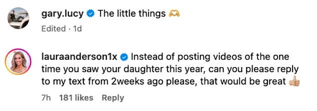 يشارك نجم Love Island السابق، البالغ من العمر 35 عامًا، الطفل البالغ من العمر 12 شهرًا مع نجم Hollyoaks، البالغ من العمر 42 عامًا، وقد أصيب بالغضب بعد أن قام بتحميل الفيديو على Instagram يوم الجمعة إلى جانب تعليق 