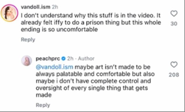 سارع محبو المغنية الشهيرة جوش إلى إخبار بيتش بأنهم يعتقدون أن اختيارها لموضوع الفيديو الموسيقي، الذي تم تصويره خلال جولة صحفية حديثة في الولايات المتحدة، كان 