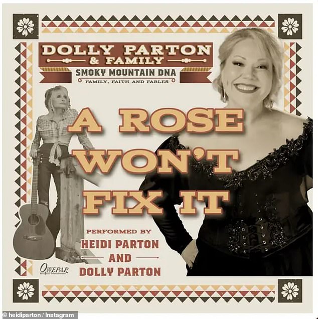 تغني هايدي، 38 عامًا، الأغنية الرئيسية لأغنية A Rose Won't Fix It، بينما تقدم عمتها دوللي الغناء في الخلفية