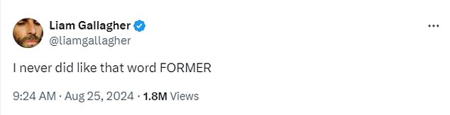 يأتي ذلك في الوقت الذي أثار فيه ليام جنون معجبي Oasis، حيث بدا وكأنه يؤكد أن مغنيي Don't Look Back In Anger سيقومون بجولة في البلاد العام المقبل