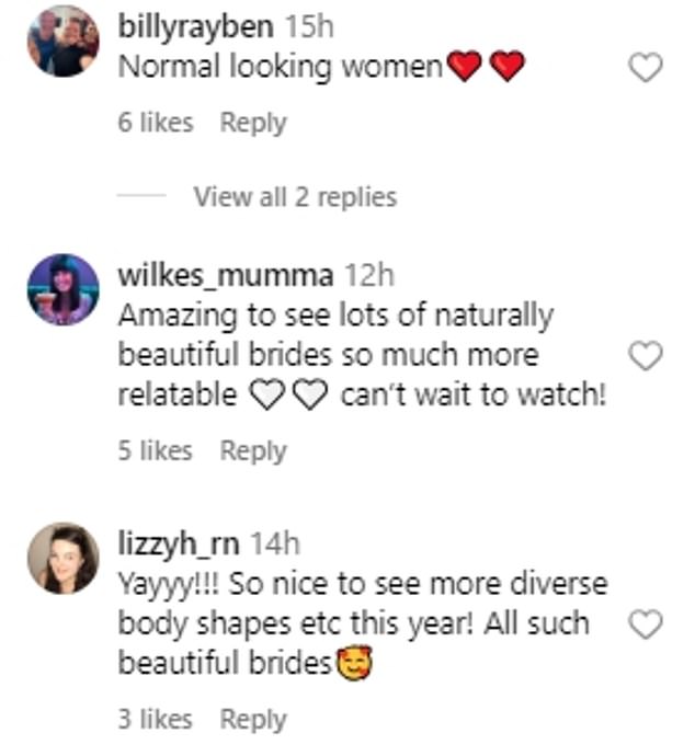 سارع المشاهدون إلى الإشارة في التعليقات إلى أن عرائس المملكة المتحدة لعام 2024 أكثر 