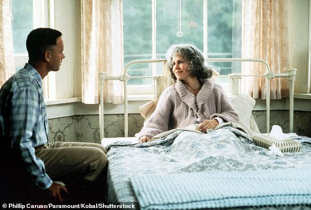 مع توم هانكس في فيلم Forrest Gump عام 1994