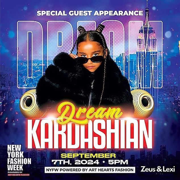 في ذلك اليوم، ظهر منشور آخر على صفحة دريم، يعلن أنها ستسير على أول منصة عرض لها في وقت لاحق من ذلك اليوم لمتجر للأطفال في أسبوع الموضة في نيويورك.