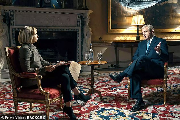 تحدثت إيميلي عن مقابلتها التاريخية مع الأمير أندرو في عام 2019 عندما ظهرت في برنامج Good Morning Britain يوم الأربعاء (تم تصوير مشهد من فيلم A Very Royal Scandal)