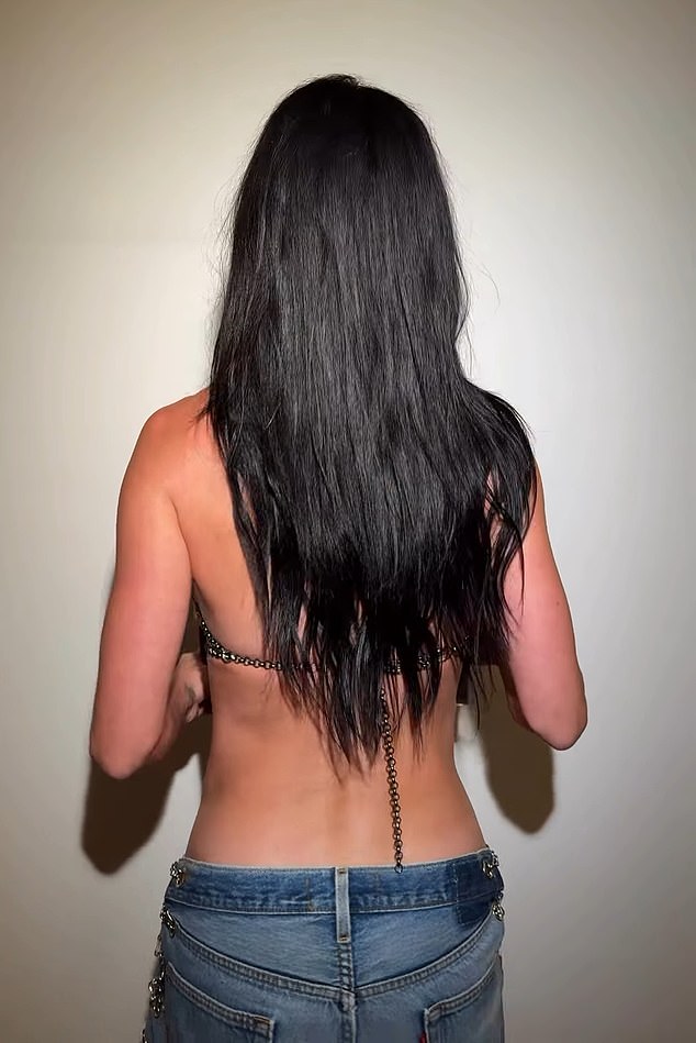 تبدأ الأم لطفل واحد الفيديو وهي تدير ظهرها قبل أن تعرض مجموعة أسطواناتها الفينيلية أمام متابعيها البالغ عددهم 205 ملايين