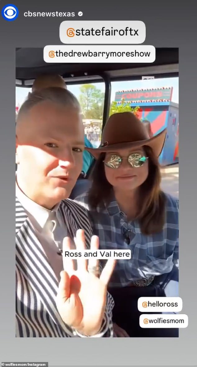 يوجد أيضًا مقطع فيديو منشور على قصة Bertinelli's Instagram Story يُظهر وصولهم