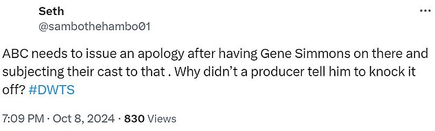 أصر مستخدم X آخر على أن 