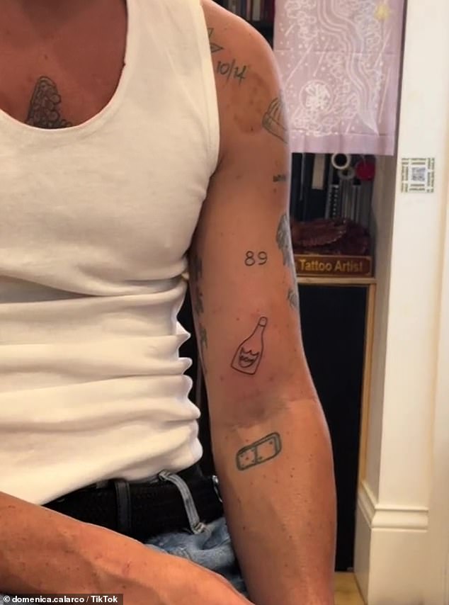 لقد عزز الزوجان بالفعل حبهما لبعضهما البعض، حيث قامت جارود برسم اسمها على ذراعه