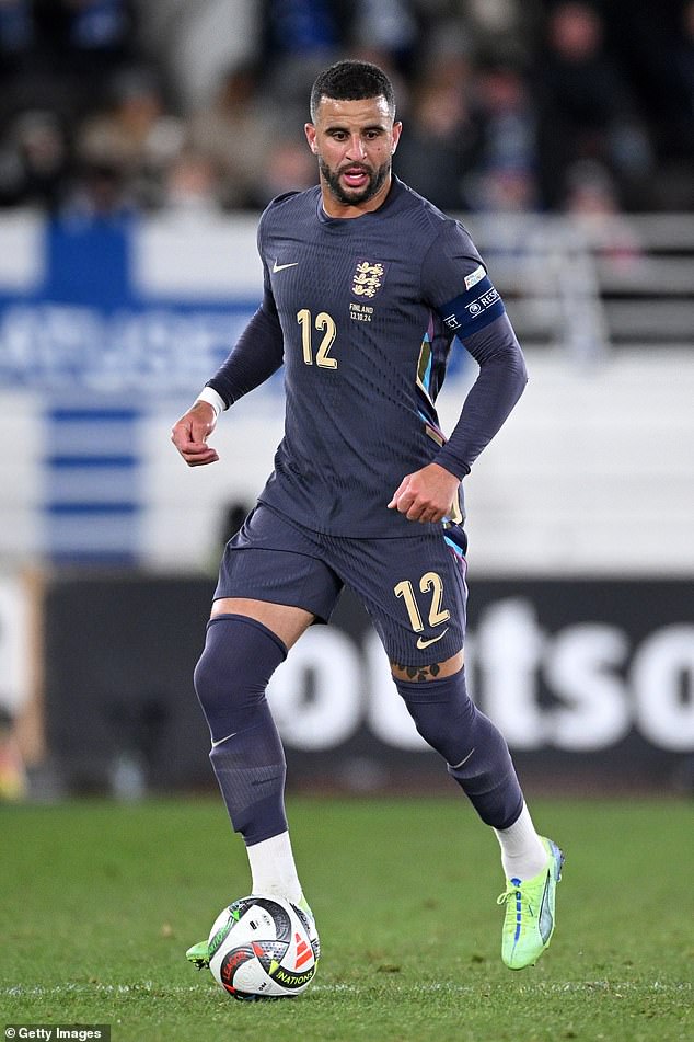 ساعد كايل منتخب إنجلترا في الفوز على فنلندا بنتيجة 3-1 في دوري الأمم الأوروبية في هلسنكي يوم الأحد (في الصورة)