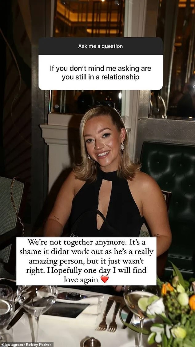 وفي نوفمبر 2022، بعد ثمانية أشهر من وفاة باركر، بدأت بمواعدة الكهربائي شون بوغانز، على الرغم من انفصالهما في ديسمبر الماضي.