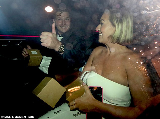 يُقال إنها التقت برجلها الجديد أثناء قيامها بجمع التبرعات تكريماً لزوجها الراحل (في الصورة خلال إحدى الليالي في سبتمبر)