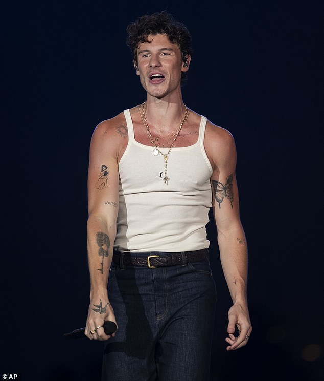 يأتي ذلك بعد أيام فقط من حديث شون عن التكهنات المحيطة بحياته الجنسية خلال عرضه في Red Rocks Amphitheatre (في الصورة في سبتمبر