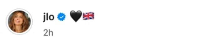 علق لوبيز على المنشور بقلب أسود والعلم البريطاني. لقد وضعت طلاقها الذي كان يلوح في الأفق من بن أفليك (52 عاما) جانبا بينما سافرت إلى لندن للترويج لفيلمها Unstoppable.