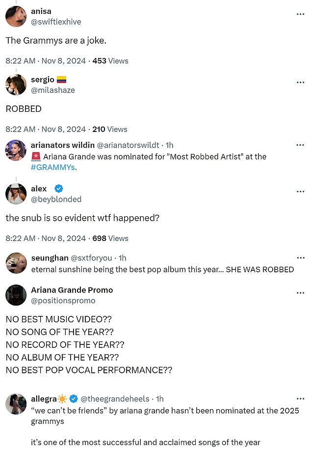 أثار هذا غضب معجبيها الذين توجهوا إلى X للإشارة إلى Eternal Sunshine، والتي تضمنت مقطوعاتها الناجحة مثل Yes، And؟ و