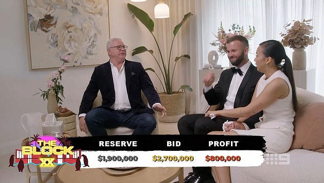 دخل كريستيان وميمي المزاد بميزة استراتيجية، حيث حصلا على تخفيض قدره 50 ألف دولار على احتياطيهما.