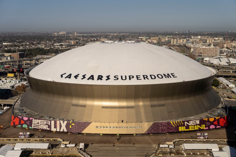 NFL Stadium Ciesars Superdome.