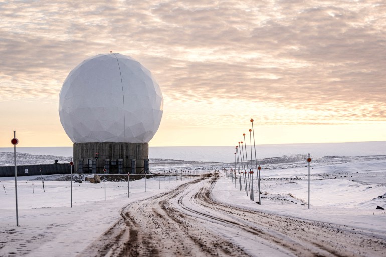 منظر لقاعدة Pituffik Space (القاعدة الجوية Thule سابقًا) في غرينلاند ، 4 أكتوبر 2023 (Ritzau Scanpix/Thomas Traasdahl عبر رويترز)