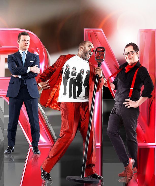 Dermot O'Leary و Lenny Henry و Alan Carr للإغاثة الهزلية 