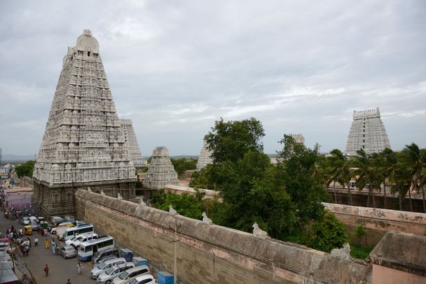 معبد Arunachaleswarar (يُطلق عليه أيضًا معبد Annamalayar) هو معبد شيفا الهندي الشهير ، يقع في مدينة Tiruvannamalai ، في ولاية تاميل نادو في 20 فبراير 2016 في الهند