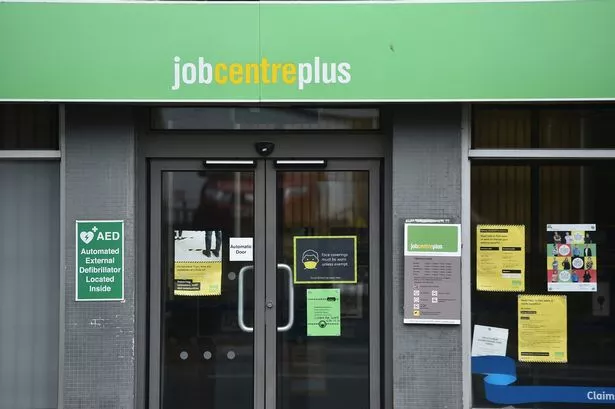 وجهة نظر عامة خارج مكتب التوظيف JobCentre