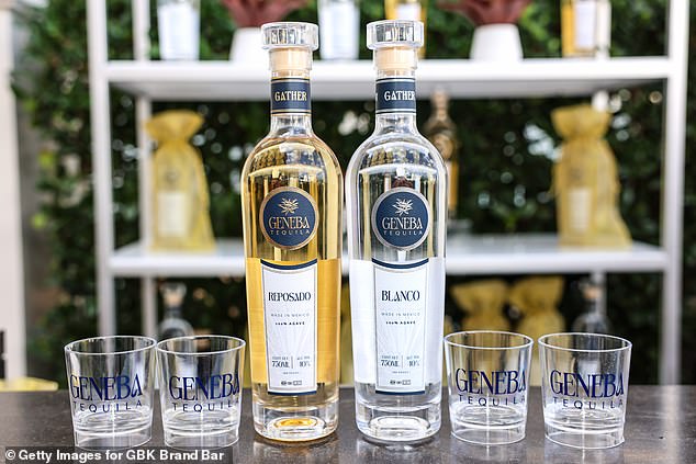 ضيوف في بار العلامة التجارية GBK ، وكان موهوبًا ، زجاجة من Geneba Tequila