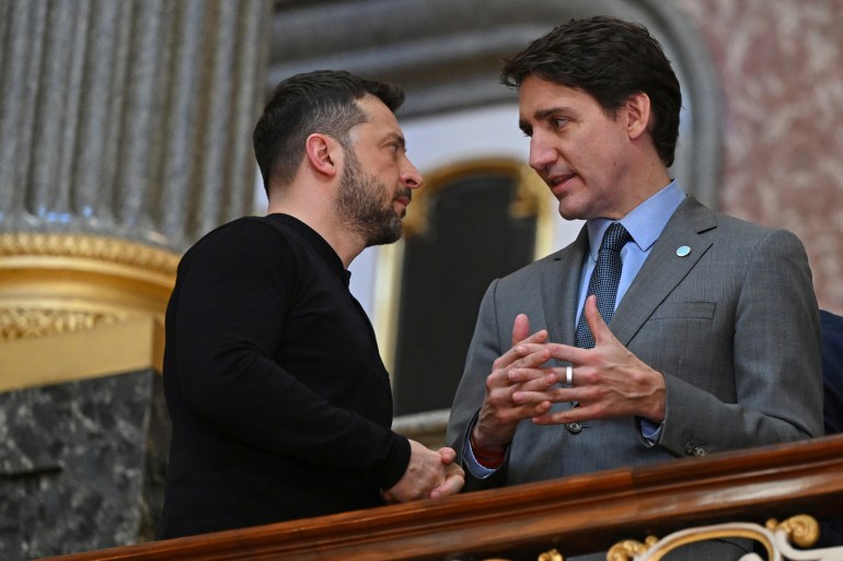 Trudeau و Volodymyr Zelenskyy