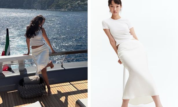 Maya Jama على متن قارب / H&M 