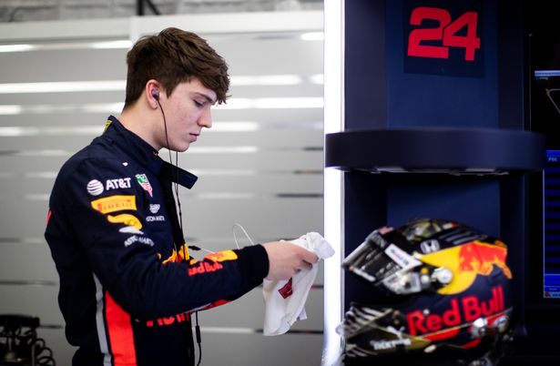 Ticktum خلال فترة وجوده في أكاديمية Red Bull's F1