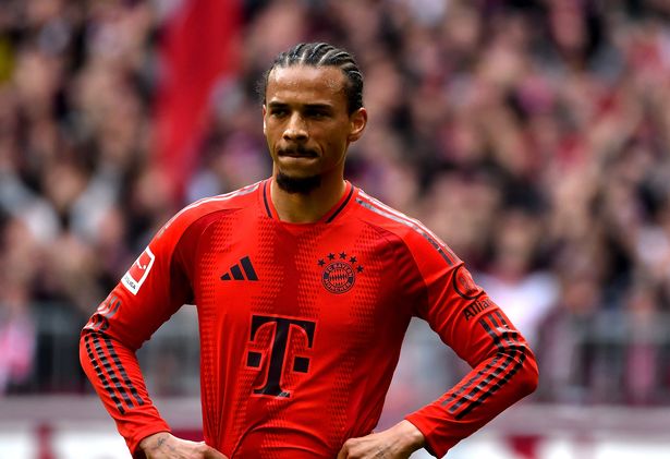 Leroy Sane (München) خلال مباراة Fussball بين FC Bayern München و 1.FC Mainz 05 في Allianz Arena في 26 أبريل 2025 في München ، Deutschland. (تصوير GSI/Icon Sport عبر Getty Images)