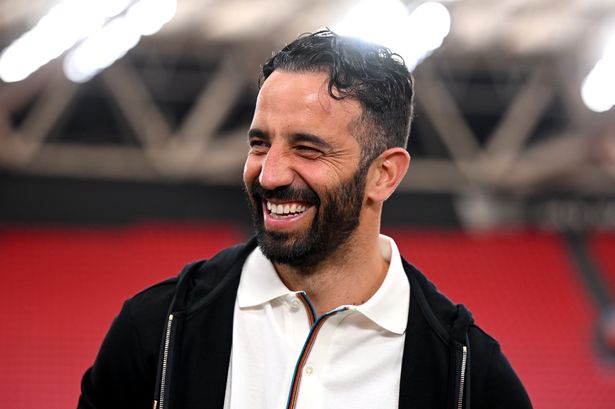 بلباو ، إسبانيا - 20 مايو: يبتسم روبن أموريم ، مدير مانشستر يونايتد ، خلال استاد يتجول قبل نهائي دوري أوروبا في UEFA 2025 بين توتنهام هوتسبور ومانشستر يونايتد في إستاديو دي سان مامس في 20 مايو 2025 في بلباو ، إسبانيا. (تصوير مايكل ريغان - UEFA/UEFA عبر Getty Images)