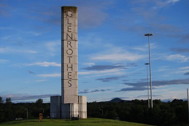 منظر لعلامة المدخل في glenrothes