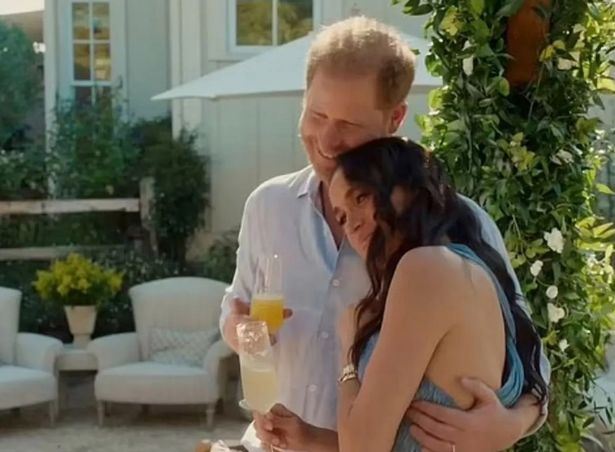 هاري خلال ظهور عابرة على عرض ميغان Netflix مع Love ، Meghan 