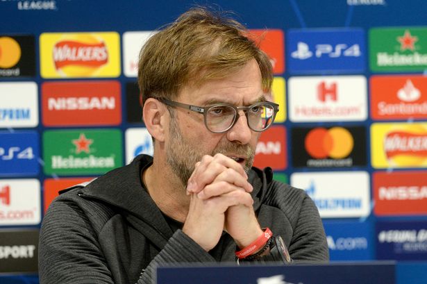 يورغن كلوب ، مدير ليفربول ، يتحدث إلى الصحافة في أنفيلد في ميرسيسايد ، قبل مباراة دوري أبطال أوروبا في الاتحاد الأوروبي ضد أتلتيكو مدريد