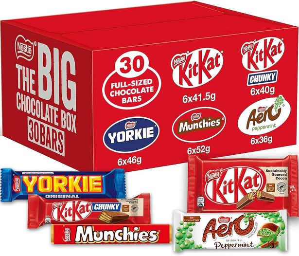 Nestle Big Chocolate Box 30 Bars
