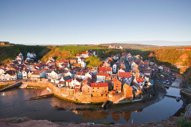 قرية Staithes في North York Moors.