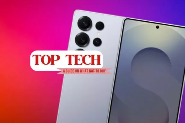 شعار Mirror Top Tech بجانب Samsung Galaxy S25 Ultra