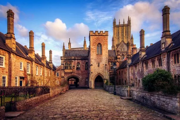 Contars Close ، Wells Cathedral ، Somerset ، England
