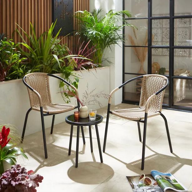 كرسي Dunelm's Rattan Bistro