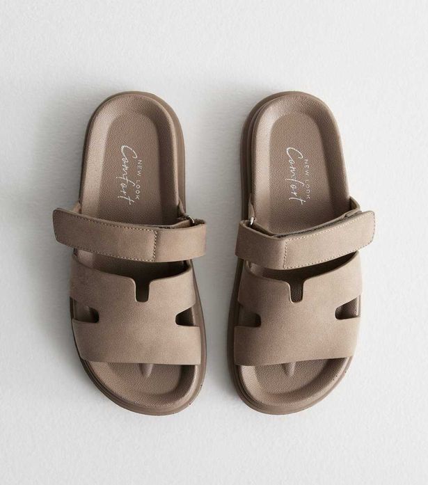New Look's Mink Suedette Flat Sandals