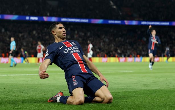 وسجل Achraf Hakimi فوز PSG على Arsenal