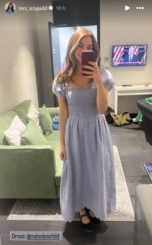 Izzy Judd Blue Midi Dress Lorraine