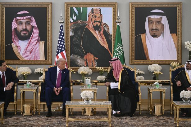 ترامب مع ولي العهد محمد بن سلمان في المملكة العربية السعودية