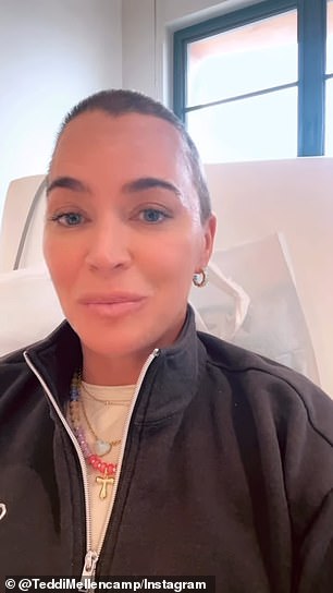 على Instagram ، قالت Teddi إن 