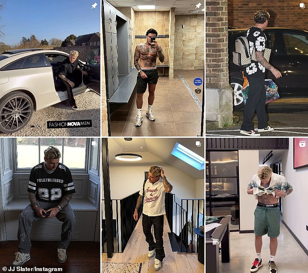 وبالمثل ، فإن السعر غائب بشكل ملحوظ عن منصة Slater's Instagram ، على الرغم من أن المصمم الذي يتخذ من لندن مقراً له يتجول سابقًا في شبكته بصور لنموذج Glamour السابق