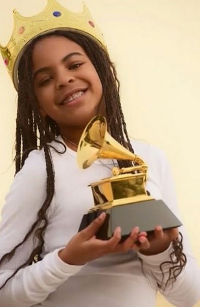 في عصر عندما قام معظم الأطفال برفع أشرطة وأعتقار زرقاء فقط ، حصلت Blue Ivy على جائزة Grammy التي فازت بها عن ظهورها في